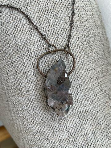 Quartz & Copper Pendant