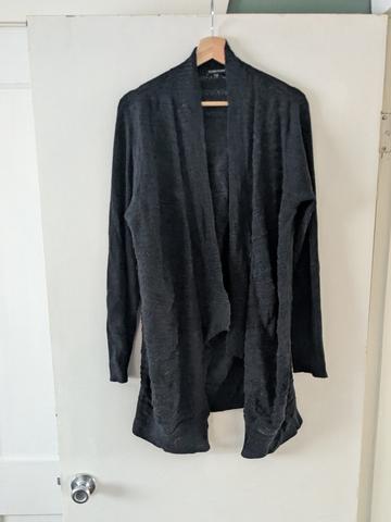 Black merino Cardigan