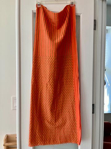 Scarf in cotton-silk