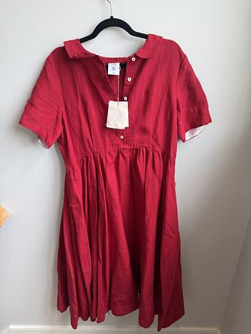 Classic Short Sleeve Peter Pan Collar Dress