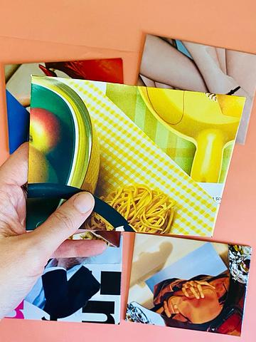 Fashion mag mail art (set of 6, A6)