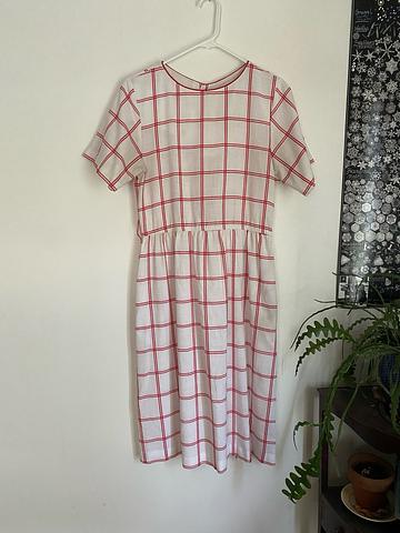 windowpane dress