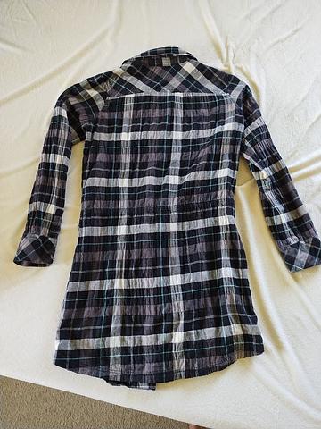 Plaid shirt dress