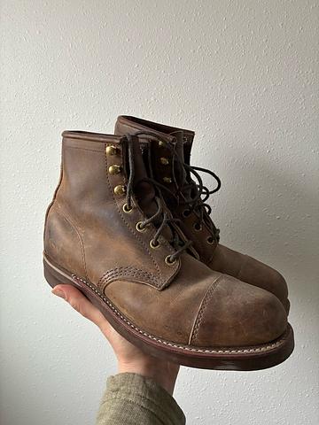 90s Leather Lace Up Boots