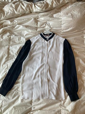 Colorblock button up