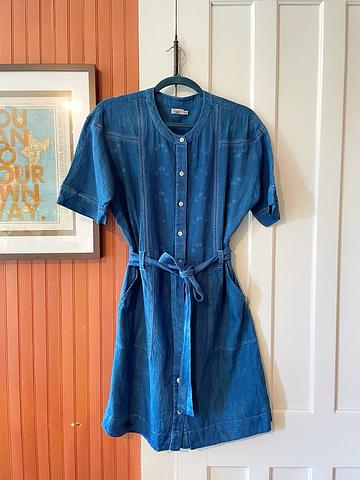 Indigo Dyed Prado Linen Dress