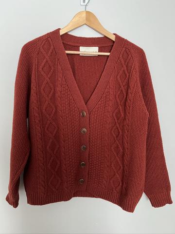 L’Envers Annie Rust Red Cardigan