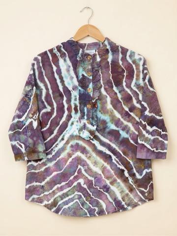 Ice Dyed Linen Hot Cotton Top