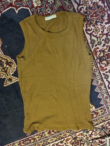 mustard waffle tank