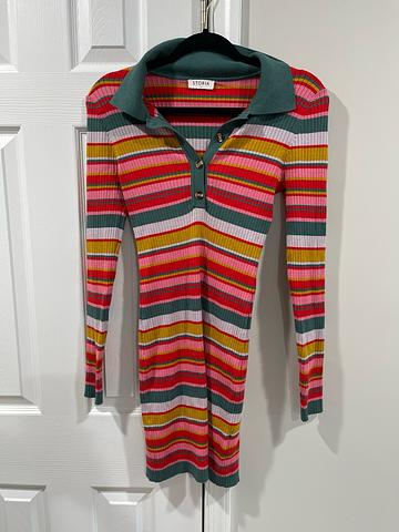 Striped Knit Dressi