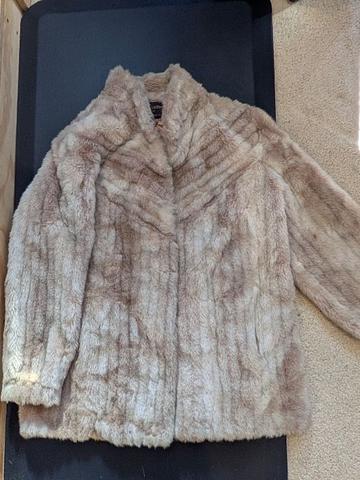 Faux fur coat 1970's -80's