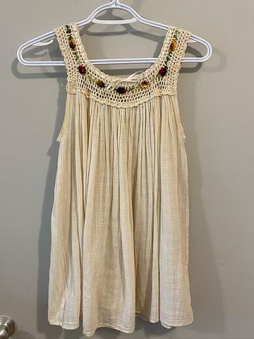 Flower crochet top