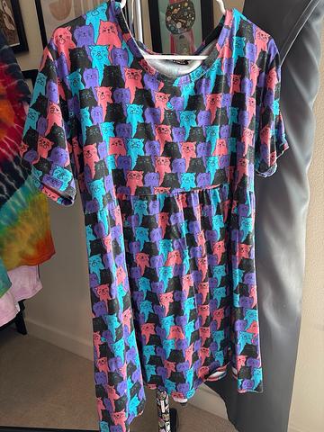 Smock Dress - Cats!