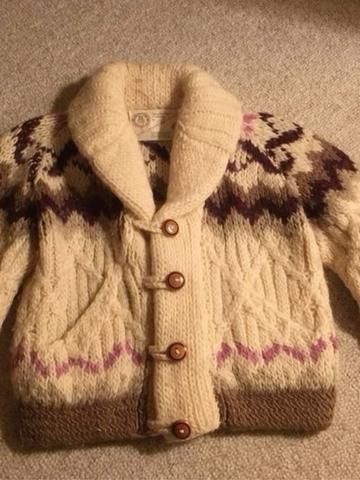 Handknit wool sweater
