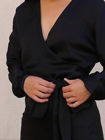 Silk Wrap Dress