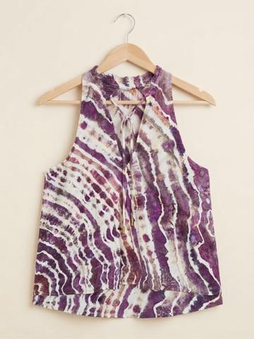 Ice Dyed Pilcro Linen Tank