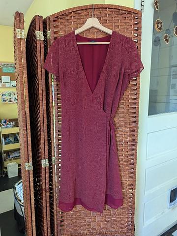 Silk wrap dress