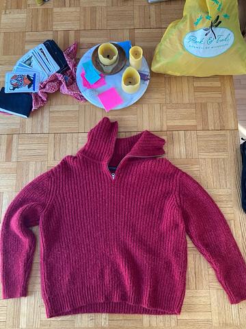 Boxy baby alpaca sweater