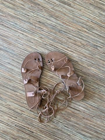 Greek leather sandals