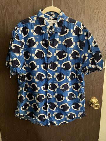 Old Navy fish button down