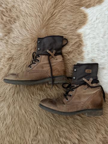 Palladium Leather & Canvas Boot