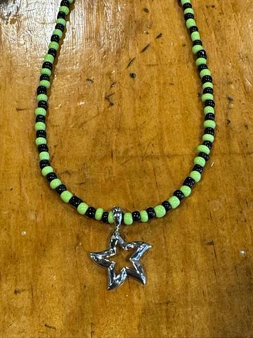 Silver star necklace