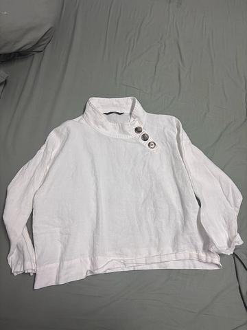 Oversized Linen Top
