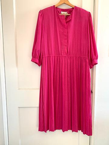 Magenta Baby Pleat Dress