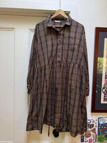 Everlane plaid dress