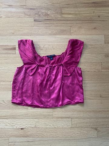Silk crop top