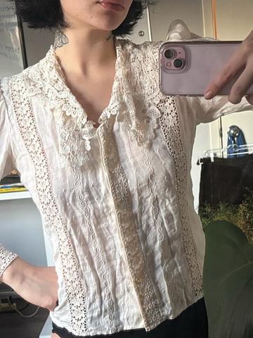 Whimsical lace blouse
