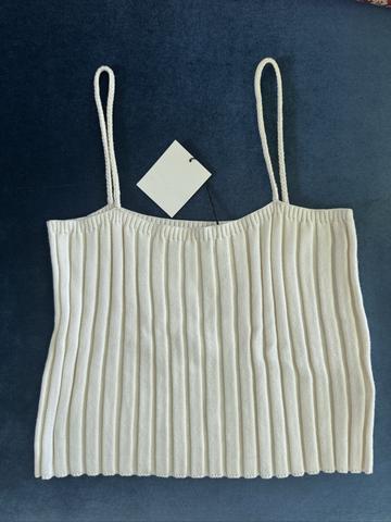 rib cami - ecru