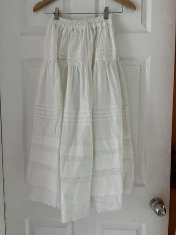 White skirt