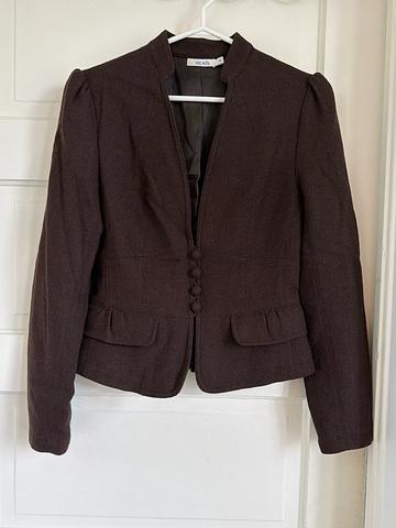 Brown Wool Blend Jacket