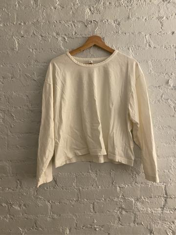 cropped cotton long sleeve
