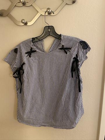 Upcycled cotton blouse
