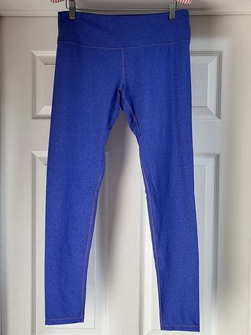 Blue yoga / running leggings - tall friendly