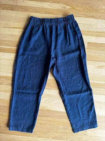 Blue Linen Tide Pants
