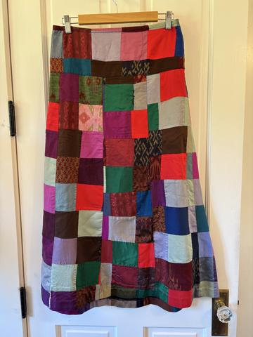 Patchwork Crazy Quilt Skirt