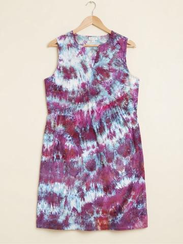 Ice Dyed Linen Dress