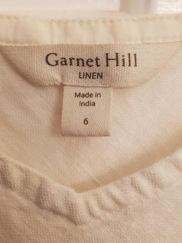 white linen dress