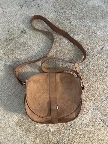 Leather cross body bag