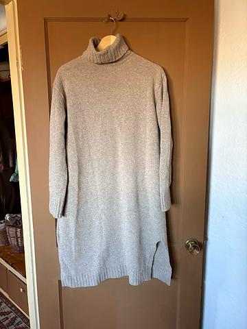 Turtleneck sweater dress
