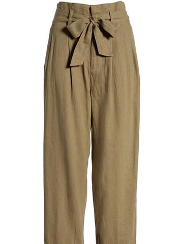 Paperbag waist pants