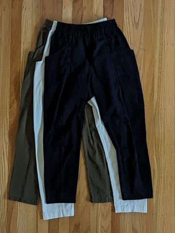 Black Clyde Work Pants in cotton twill