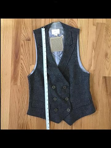 Boy Band Of Outsiders Gray Wool Vest - Handmade by Legendary Martin Greenfield Clothiers