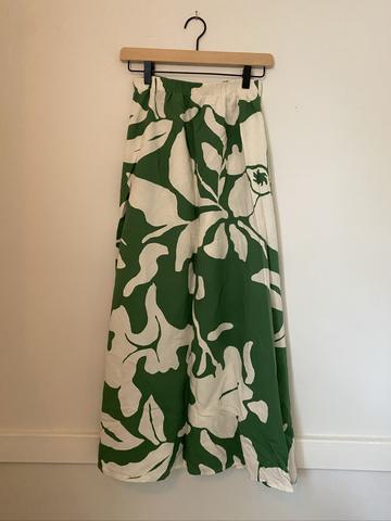 Linen Midi Skirt