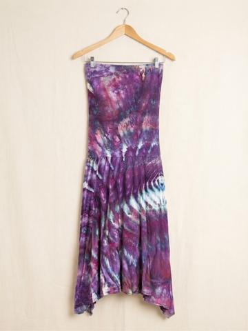 Ice Dyed Gaia Conceptions LOVE ME 2 TIMES SIMPLICITY BELOW KNEE DRESS