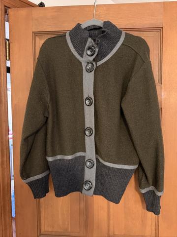 Wool Bomber Sweater/jacket