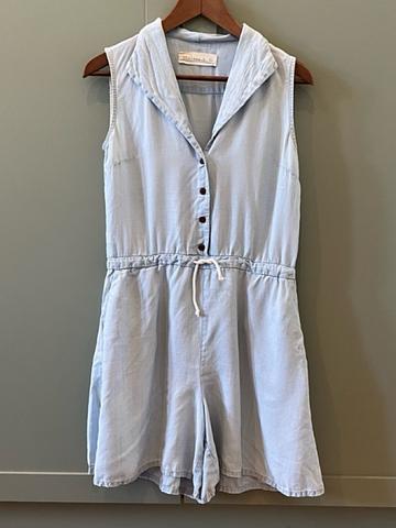 Lightblue Sleeveless Romper